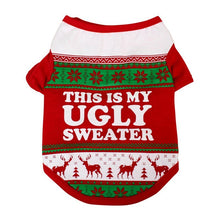 Load image into Gallery viewer, Christmas Dog Clothing Cotton T shirt Puppy Costume Dog Clothes Autumn Winter For Small Dogs Pet Chihuahua Coat 1