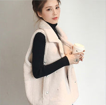 Load image into Gallery viewer, Autumn and winter Plush vest vest vest women 2019 new style college style sleeveless waistband christmas shirt  harajuku