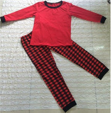 Load image into Gallery viewer, Kaiya Angel Christmas Pajamas Boutique Outfits Baby Clothing Green Stripe Christmas Children Clothing Shirt Leggings Suit 2 Pcs