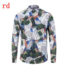 Load image into Gallery viewer, F.N.JACK Long Sleeve Slim Fit Business Man Shirt 2019 New Fashion Men Shirt Casual Male Hawaiian Shirts Printed Shirt Men