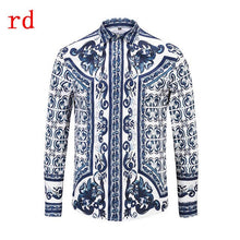 Load image into Gallery viewer, F.N.JACK Long Sleeve Slim Fit Business Man Shirt 2019 New Fashion Men Shirt Casual Male Hawaiian Shirts Printed Shirt Men
