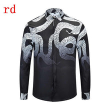 Load image into Gallery viewer, F.N.JACK Long Sleeve Slim Fit Business Man Shirt 2019 New Fashion Men Shirt Casual Male Hawaiian Shirts Printed Shirt Men