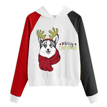Load image into Gallery viewer, New Women Coats Christmas Blouses Ladies Sweatershirts Print Hooded Long Sleeves Sweatshirt Hooded Pullover Tops Outwear Shirts
