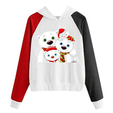 Load image into Gallery viewer, New Women Coats Christmas Blouses Ladies Sweatershirts Print Hooded Long Sleeves Sweatshirt Hooded Pullover Tops Outwear Shirts