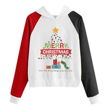Load image into Gallery viewer, New Women Coats Christmas Blouses Ladies Sweatershirts Print Hooded Long Sleeves Sweatshirt Hooded Pullover Tops Outwear Shirts