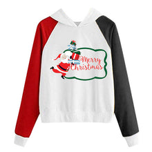 Load image into Gallery viewer, New Women Coats Christmas Blouses Ladies Sweatershirts Print Hooded Long Sleeves Sweatshirt Hooded Pullover Tops Outwear Shirts