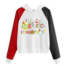 Load image into Gallery viewer, New Women Coats Christmas Blouses Ladies Sweatershirts Print Hooded Long Sleeves Sweatshirt Hooded Pullover Tops Outwear Shirts