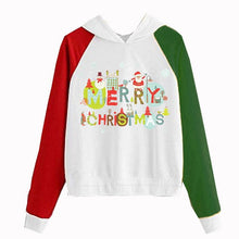 Load image into Gallery viewer, New Women Coats Christmas Blouses Ladies Sweatershirts Print Hooded Long Sleeves Sweatshirt Hooded Pullover Tops Outwear Shirts