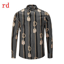 Load image into Gallery viewer, F.N.JACK 2019 New Fashion Men Shirt  Long Sleeve Slim Fit Business Man Shirt Casual Male Hawaiian Shirts Printed Shirt Men