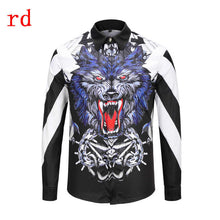 Load image into Gallery viewer, F.N.JACK 2019 New Fashion Men Shirt  Long Sleeve Slim Fit Business Man Shirt Casual Male Hawaiian Shirts Printed Shirt Men