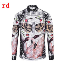 Load image into Gallery viewer, F.N.JACK 2019 New Fashion Men Shirt  Long Sleeve Slim Fit Business Man Shirt Casual Male Hawaiian Shirts Printed Shirt Men