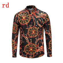 Load image into Gallery viewer, F.N.JACK 2019 New Fashion Men Shirt  Long Sleeve Slim Fit Business Man Shirt Casual Male Hawaiian Shirts Printed Shirt Men