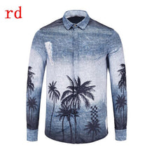 Load image into Gallery viewer, F.N.JACK 2019 New Fashion Men Shirt  Long Sleeve Slim Fit Business Man Shirt Casual Male Hawaiian Shirts Printed Shirt Men