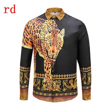 Load image into Gallery viewer, F.N.JACK 2019 New Fashion Men Shirt  Long Sleeve Slim Fit Business Man Shirt Casual Male Hawaiian Shirts Printed Shirt Men