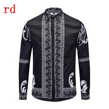 Load image into Gallery viewer, F.N.JACK 2019 New Fashion Men Shirt  Long Sleeve Slim Fit Business Man Shirt Casual Male Hawaiian Shirts Printed Shirt Men