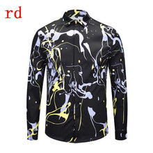 Load image into Gallery viewer, F.N.JACK 2019 New Fashion Men Shirt  Long Sleeve Slim Fit Business Man Shirt Casual Male Hawaiian Shirts Printed Shirt Men